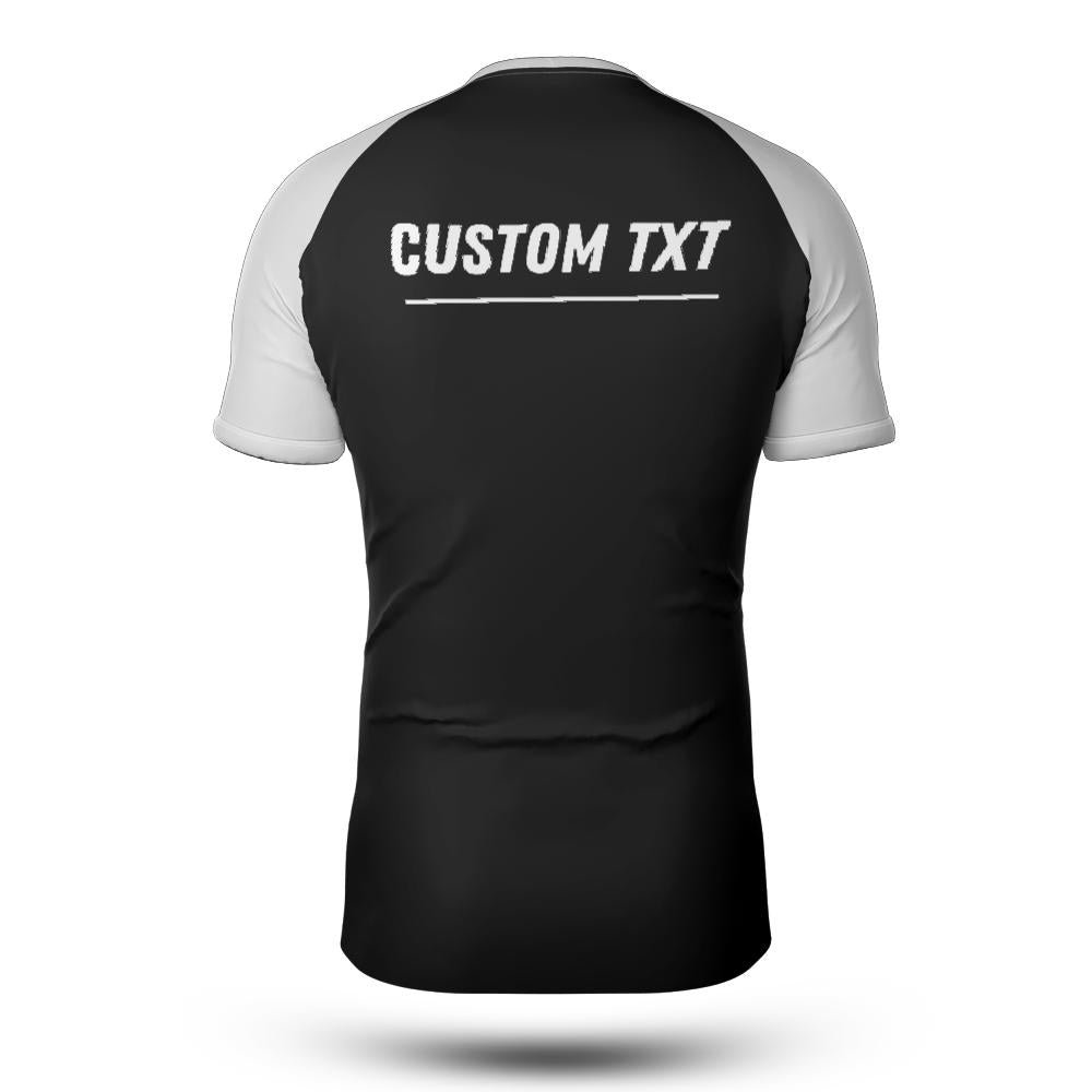 White Belt Ranked Rash Guard